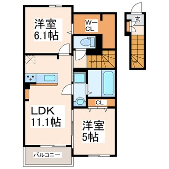 間取図 ブラウンドヒルＭ