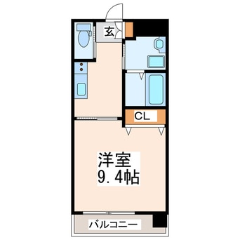 間取図 鹿児島本線/西熊本駅 徒歩18分 3階 築6年