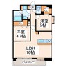 LIBTH八王寺タワー 2LDKの間取り