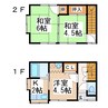 吉岡アパート 3Kの間取り