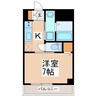 CASA　BIANCA九品寺 1Kの間取り