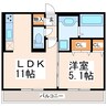 ボナール　ゆう 1LDKの間取り