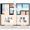 ボナール　ゆう 1LDKの間取り