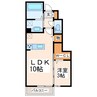 モアボヌールⅡ 1LDKの間取り