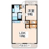 グレースコーポA棟 2LDKの間取り