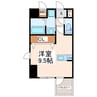 タウンブルグ新町 1Rの間取り
