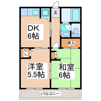 間取図 シティハイムパークサイド