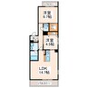 シャーメゾンカルパ 2LDKの間取り