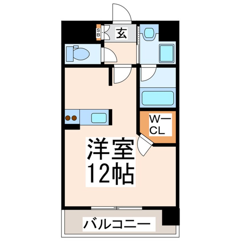 間取図 マーベラス南熊本