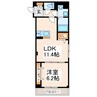 アルバス　ファースト 1LDKの間取り