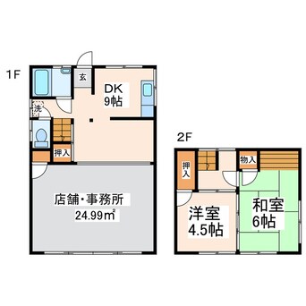 間取図 南熊本店舗（2-18）