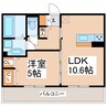 D-room出水 1LDKの間取り