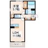 D-room出水 1LDKの間取り