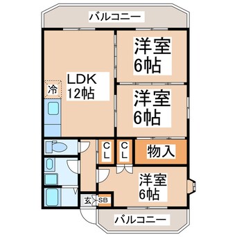 間取図 カーサ国府