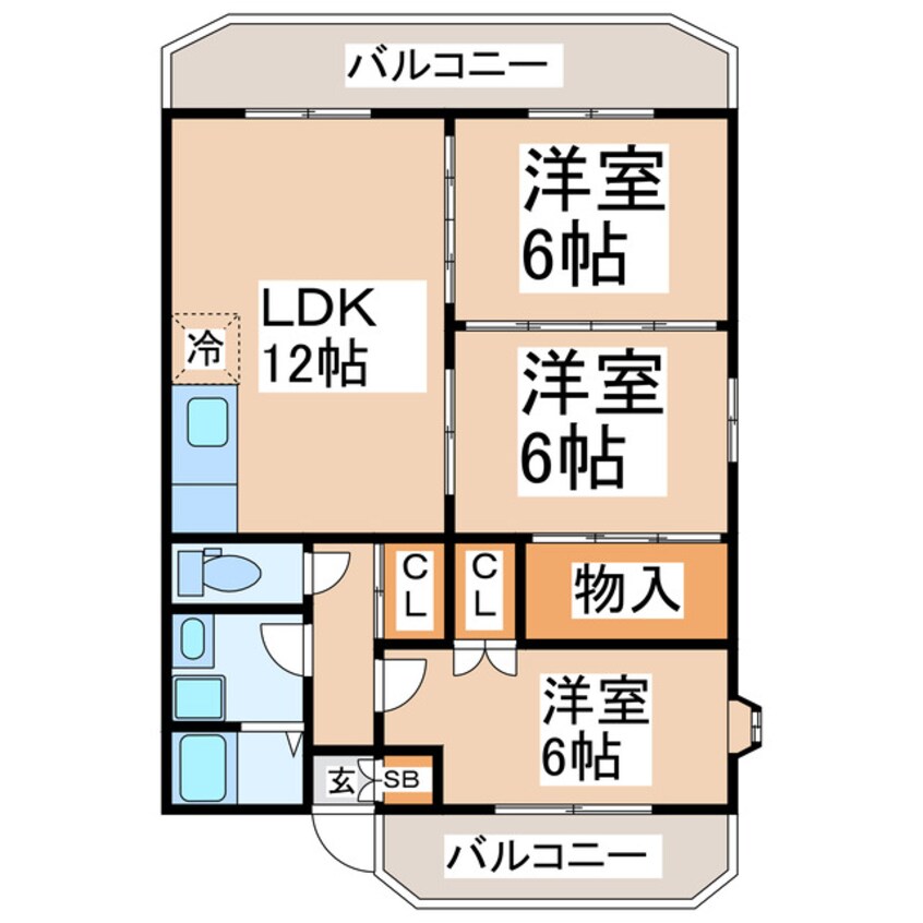 間取図 カーサ国府