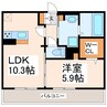 シルクローズ 1LDKの間取り