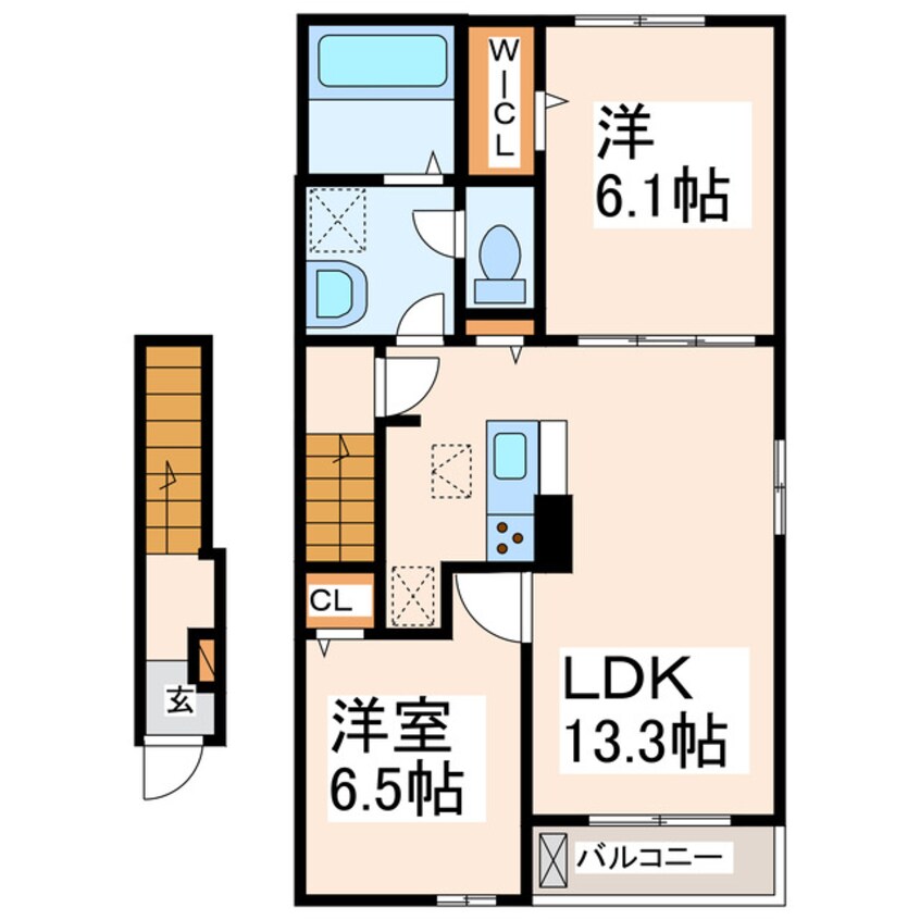 間取図 フォーリーフ