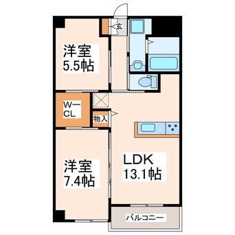 間取図 サザン近見