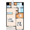 サザン近見 1LDKの間取り