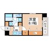 ホワイトステージ水前寺駅 1Kの間取り