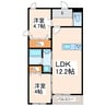 メゾンクレール野口 2LDKの間取り