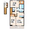 グランフォレ白藤 2LDKの間取り