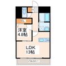 SEPT近見 1LDKの間取り