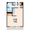 ハーモニー新水前寺 1Rの間取り