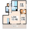 D-room monica 2LDKの間取り