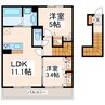 D-room monica 2LDKの間取り