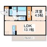 アフェリーチェA棟 1LDKの間取り