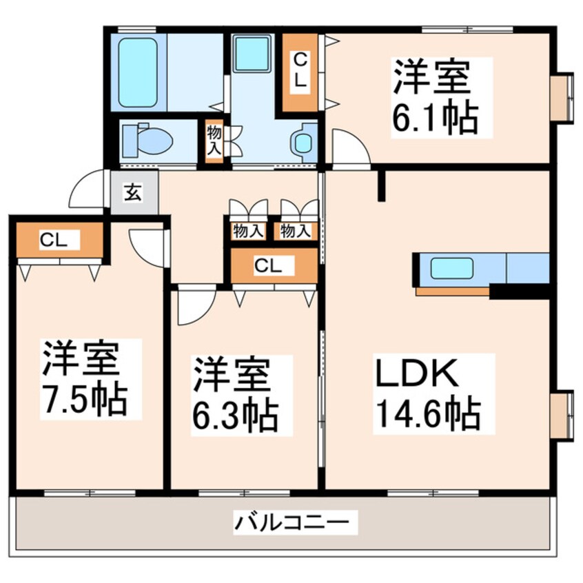 間取図 アクアA