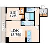 Maison de Ashley 1LDKの間取り
