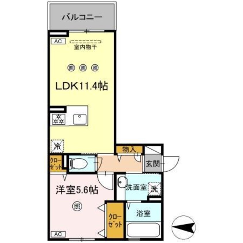 間取図 アフェリーチェB棟