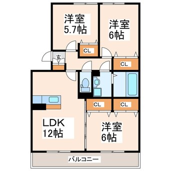 間取図 カーサグランデ