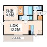 (仮称)D-ROOM島町 1LDKの間取り
