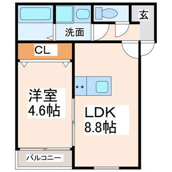 間取図 グレイスコート熊本学園大学東