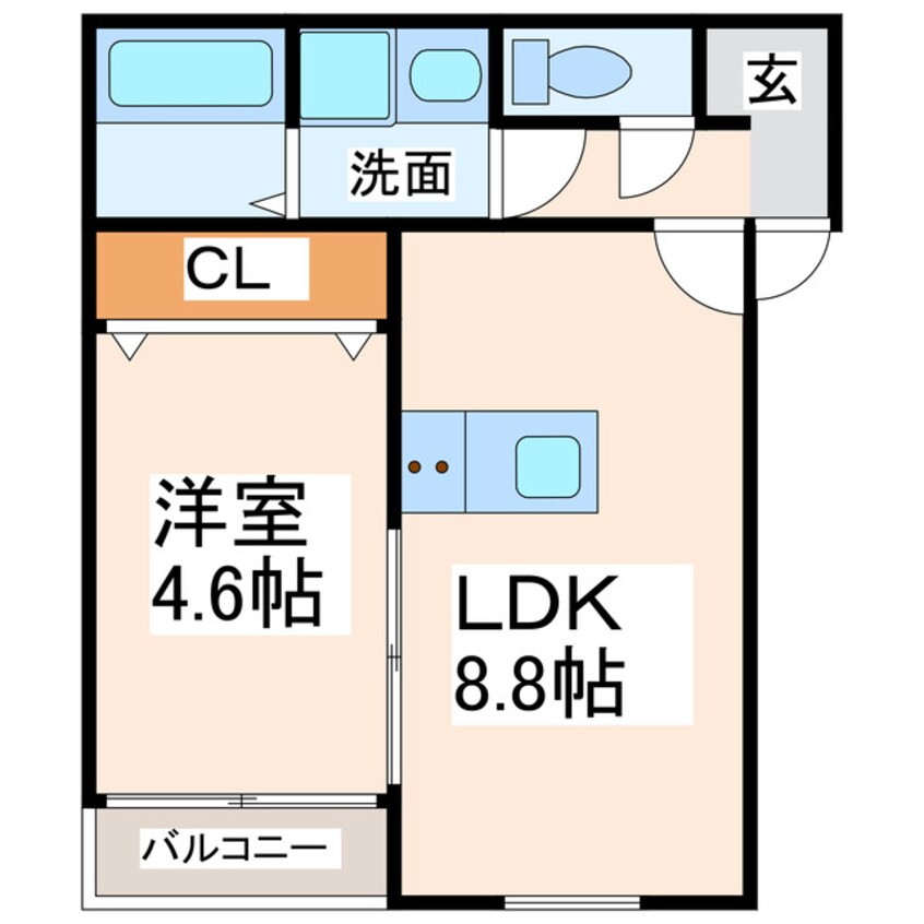 間取図 グレイスコート熊本学園大学東