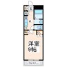 カーサセレーノ 1Kの間取り