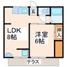 第22三共ビル（東野） 1LDKの間取り