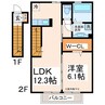 産交バス（熊本市）/池亀 徒歩5分 1-2階 築11年 1LDKの間取り