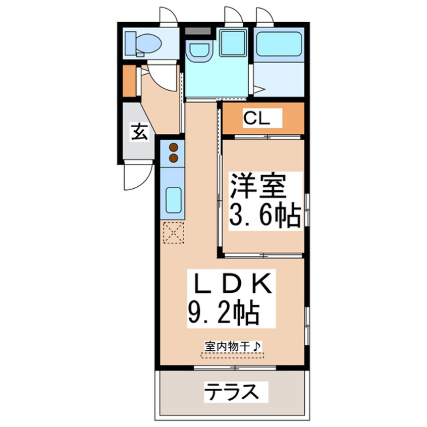 間取図 (上記以外の)熊本市内バス/健軍神社前 徒歩4分 1階 築12年