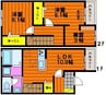 カサ　ベルデ 2LDKの間取り