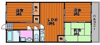 間取図 ビューティフル長瀬