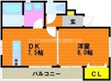 カーサフィオーレ東古松の間取図