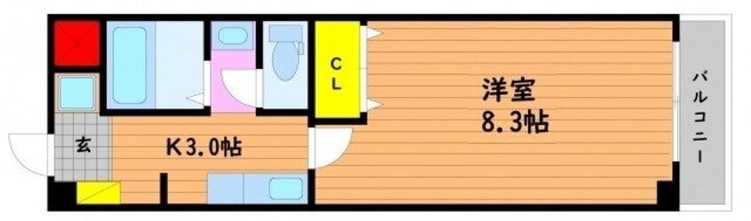 間取図 HILL COLLEGE　DAIGAKUMAE