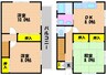 和気田中貸家 3DKの間取り