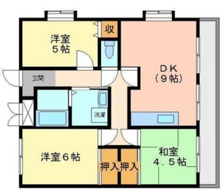間取図 アンシャンテ岡山