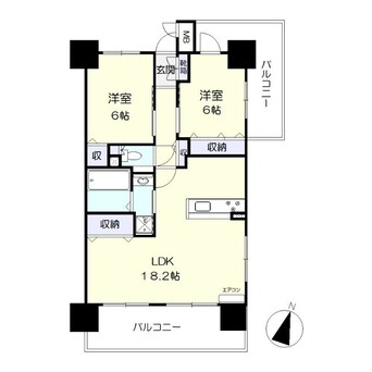 間取図 アルファライフ岡山駅南