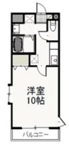 West Court　Ｂ 1Kの間取り